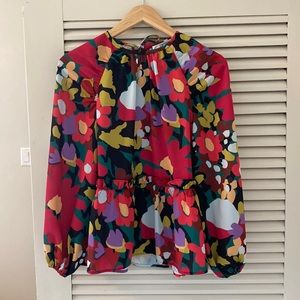 Crosby by Mollie Birch Peplum Finley Top , NWT, XS